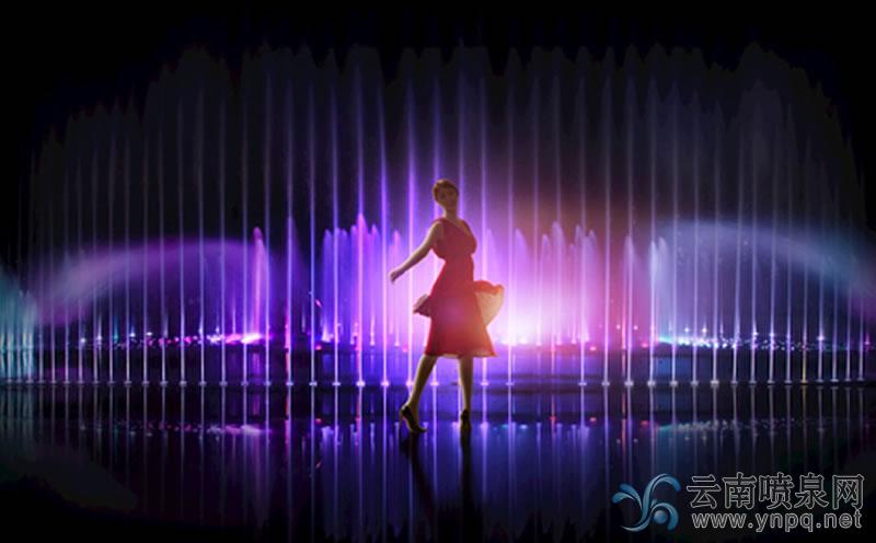 音樂噴泉和激光水幕電影夜景的拍攝技巧