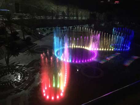 貴州六盤水小型旱地音樂激光噴泉