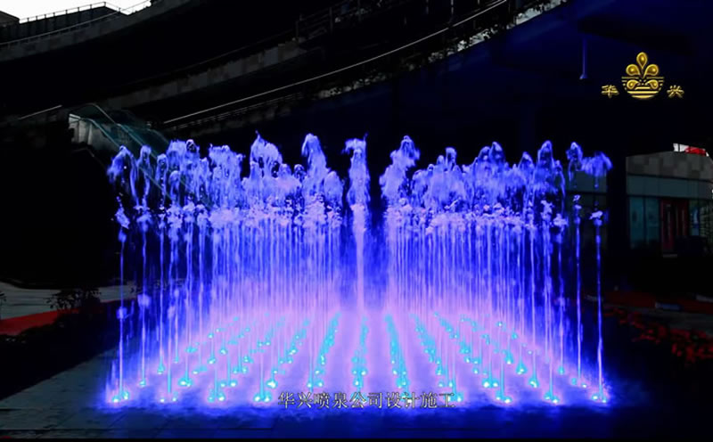 昆明噴泉工程——潤城矩陣音樂噴泉視頻