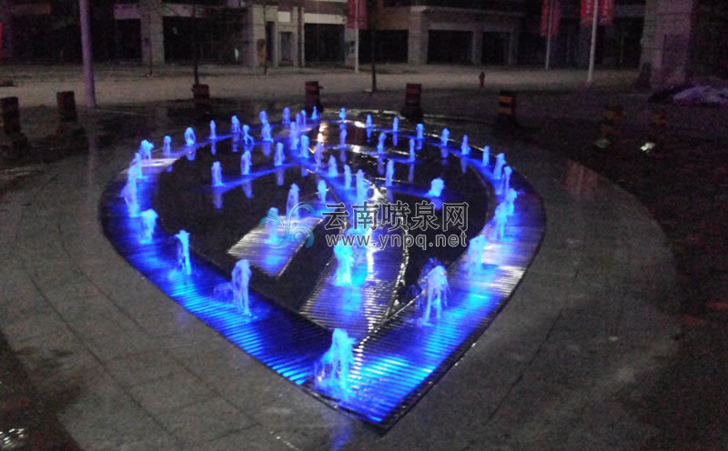 程控噴泉設計-四川省遂寧市健坤城多處音樂噴泉