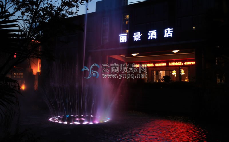 音樂噴泉設計-云南彌勒麗景酒店音樂