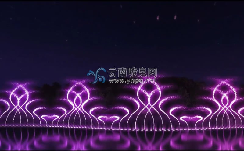 漂浮式噴泉工程-北京天竺空港工業區湖面大型漂浮式音樂噴泉